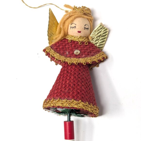 Vintage 50s Christmas Ornaments Japan Spun Cotton Pipe cleaner Felt Putz Lot 9 - Picture 14 of 16